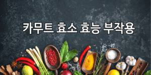 카무트 효소 효능 부작용, 먹는 시간 알아보기