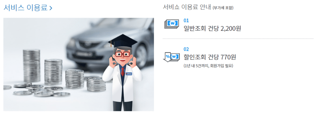 자동차 사고 이력 침수 폐차 보험 처리 카히스토리 조회 방법