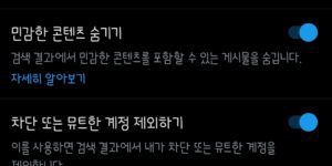 트위터 X 민감한 콘텐츠 해제 설정 방법
