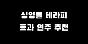 싱잉볼테라피 명상 효과 연주 사용법 추천