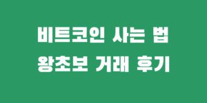 비트코인 사는 법 업비트 하는 법 초보 후기
