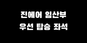 진에어 임산부 우선 좌석 탑승 혜택 서비스 예약 방법