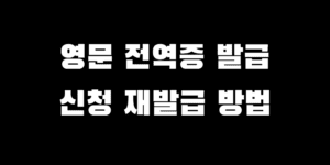 전역증 영문 재발급 방법 미국 여행 할인 혜택받기