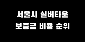 서울 실버타운 비용 보증금 월 생활비 가격 순위 장점 단점