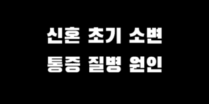 허니문 신혼 관계 후 소변 통증 오줌 자주 마려움 왜 이럴까?