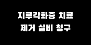 지루각화증 헷갈리는 피부 질환 치료 방법 실비 청구하는 법