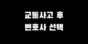 교통사고 변호사 선택 고용 전문성 실적 확인 방법 6가지