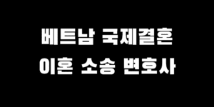 베트남 국제결혼 이혼 소송, 전문 변호사 상담 필요한 5가지 상황