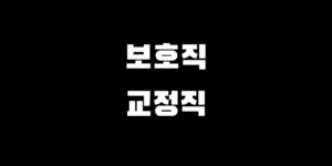 보호직 vs 교정직 9급 난이도 커트라인 경쟁률 선택 가이드