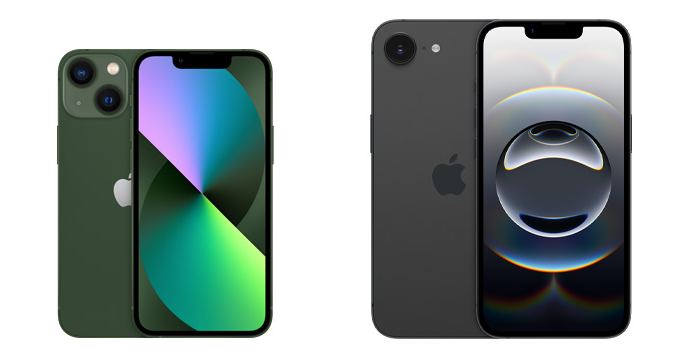 아이폰13 미니와 iphone 16E 디자인 차이 설명 