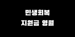 영월 민생회복 소비쿠폰 지원 대상 금액 신청 기간 방법