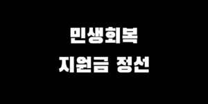 정선 민생회복 소비쿠폰 신청 지원금 받는 방법 A to Z 총정리