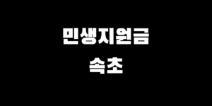 민생회복 소비쿠폰 속초 지원금 대상 지급액 신청 기간 방법