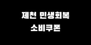 제천 민생회복 소비쿠폰 받는 법 신청 지급 대상 자격 날짜 사용처
