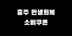 충주 민생회복 소비쿠폰 받는 법 신청 지급 대상 자격 날짜 사용처