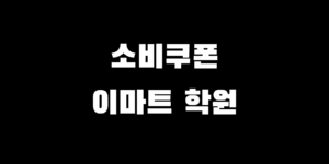 소비쿠폰 학원비 이마트 이용 가능? 사용처 확인 불가 업종 어디?