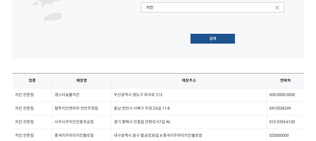 2025 전국민 민생회복 지원금 지역 별 사용처 가맹점 제로 페이 검색하는 중