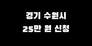 경기 수원시 전국민 소비쿠폰 추가금 얼마 수령 신청 언제