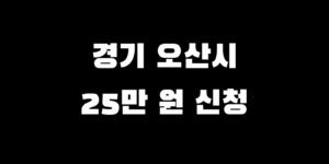 경기 오산시 전국민 소비쿠폰 언제 신청 추가금 얼마 받는 법