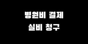 민생지원금 의료비 결제 소비쿠폰 병원 실비 청구 가능할까?