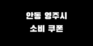 안동 영주시 민생회복 지원금 신청 소비쿠폰 지급액 얼마 시기 언제?