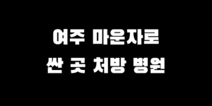 여주 마운자로 저렴한 약국 진료비 싼 처방 병원 찾는 법