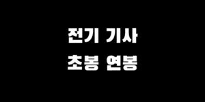 전기기사 초봉 4000만 원 현실일까? 취업처별 연봉 가이드