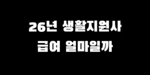 2026년 생활지원사 급여 인상 확정? 최저임금 10,320원 적용 예상 실수령액 공개