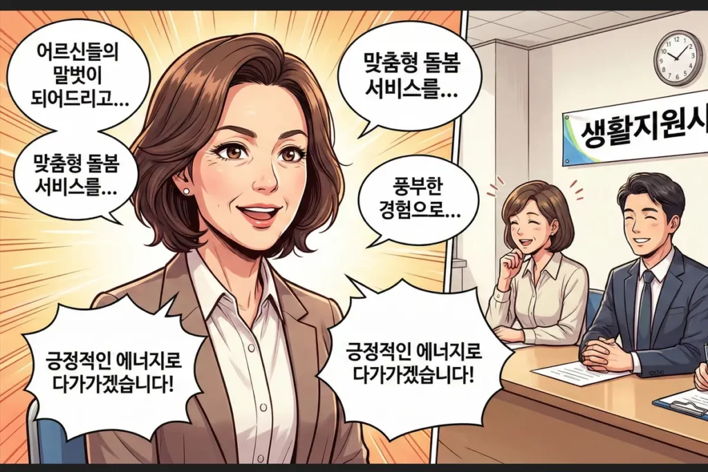 생활지원사 면접시 자기소개