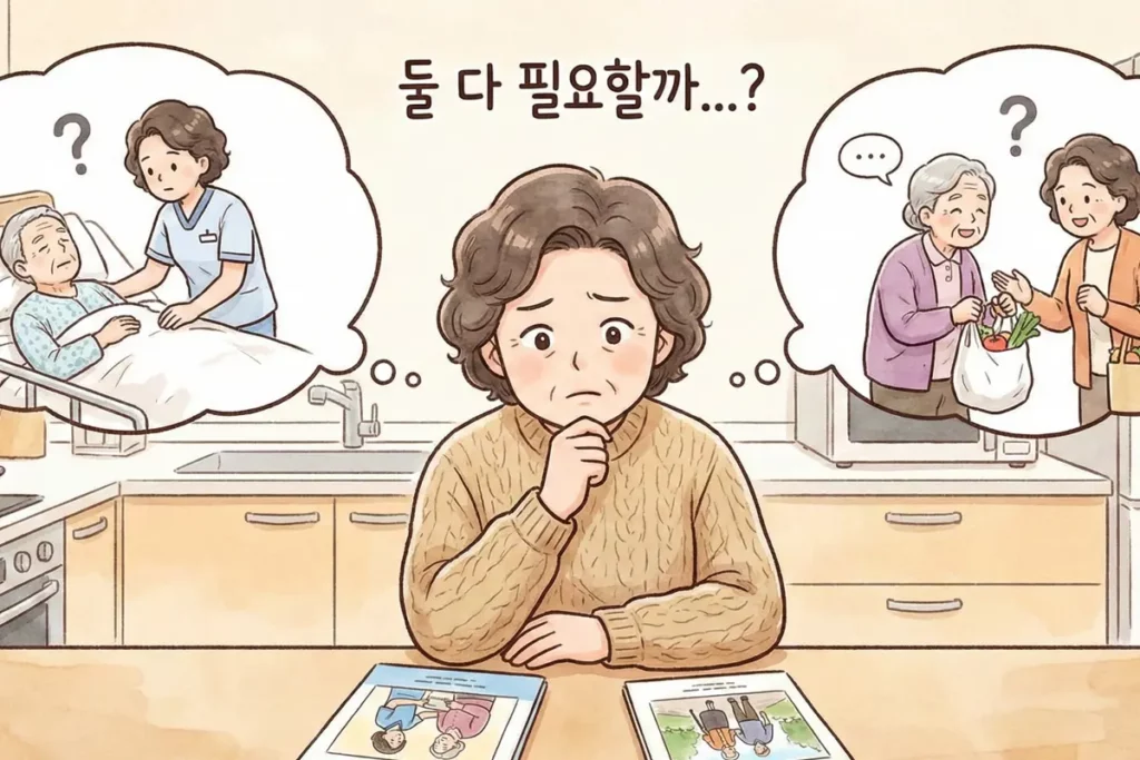 2026년 요양보호사 생활지원사 급여 차이 및 자격증 비교표