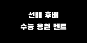 수능 응원 멘트 선배 후배에게 보낼 센스 문자 카톡 문구 모음집