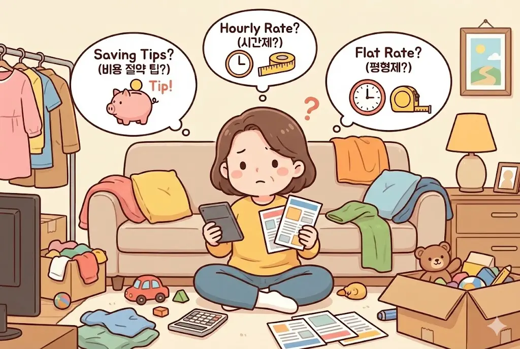 정리수납업체 비용 아끼는 꿀팁