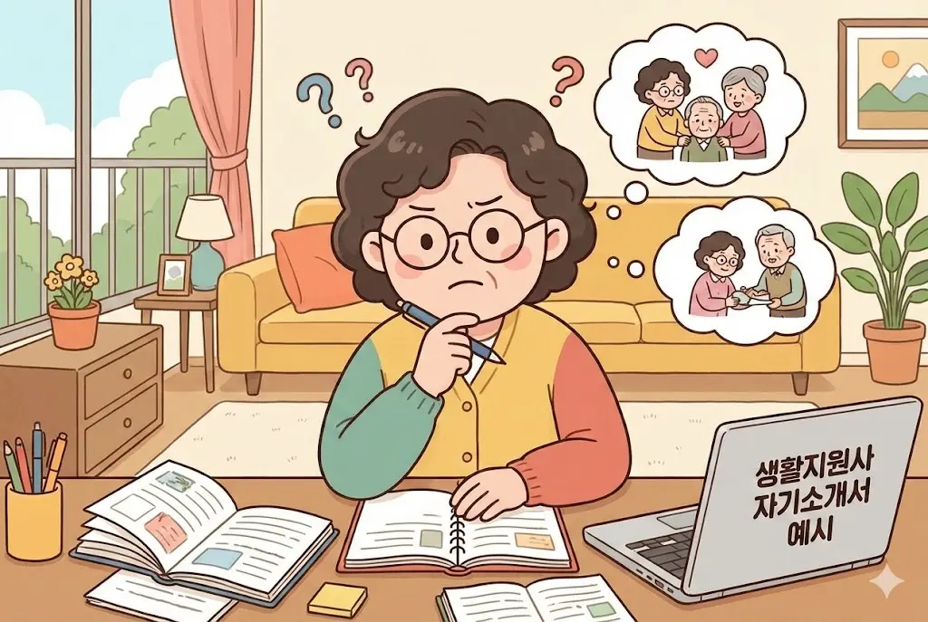 생활지원사 자기소개서 샘플 예시