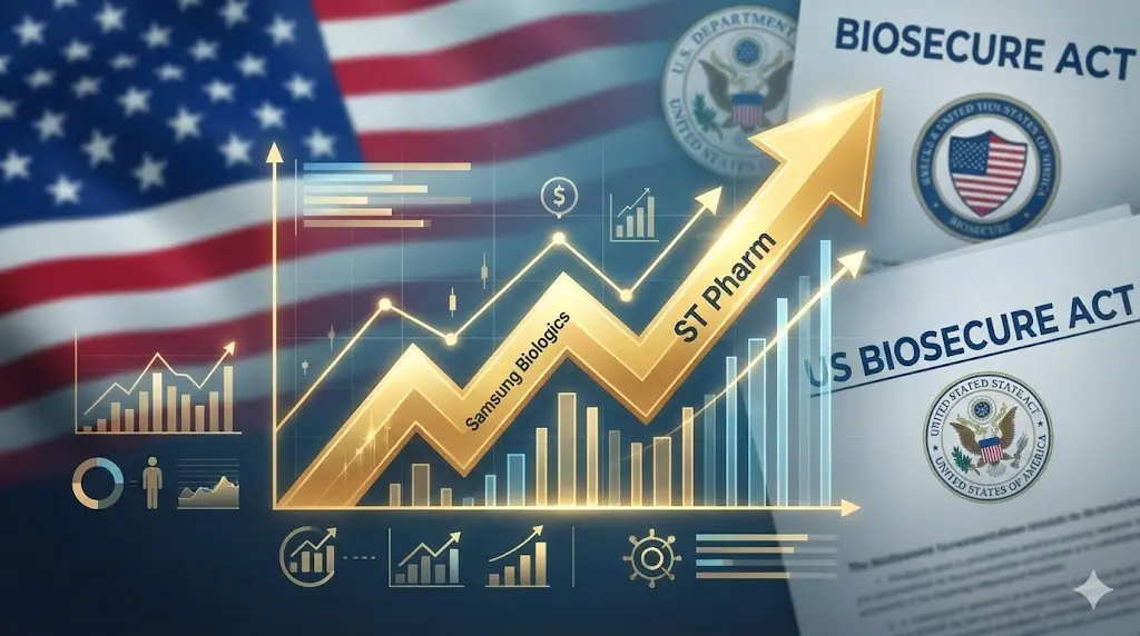 미국 생물보안법 수혜를 받는 삼성바이오로직스 등 CDMO 관련주 성공 투자 전략 인포그래픽