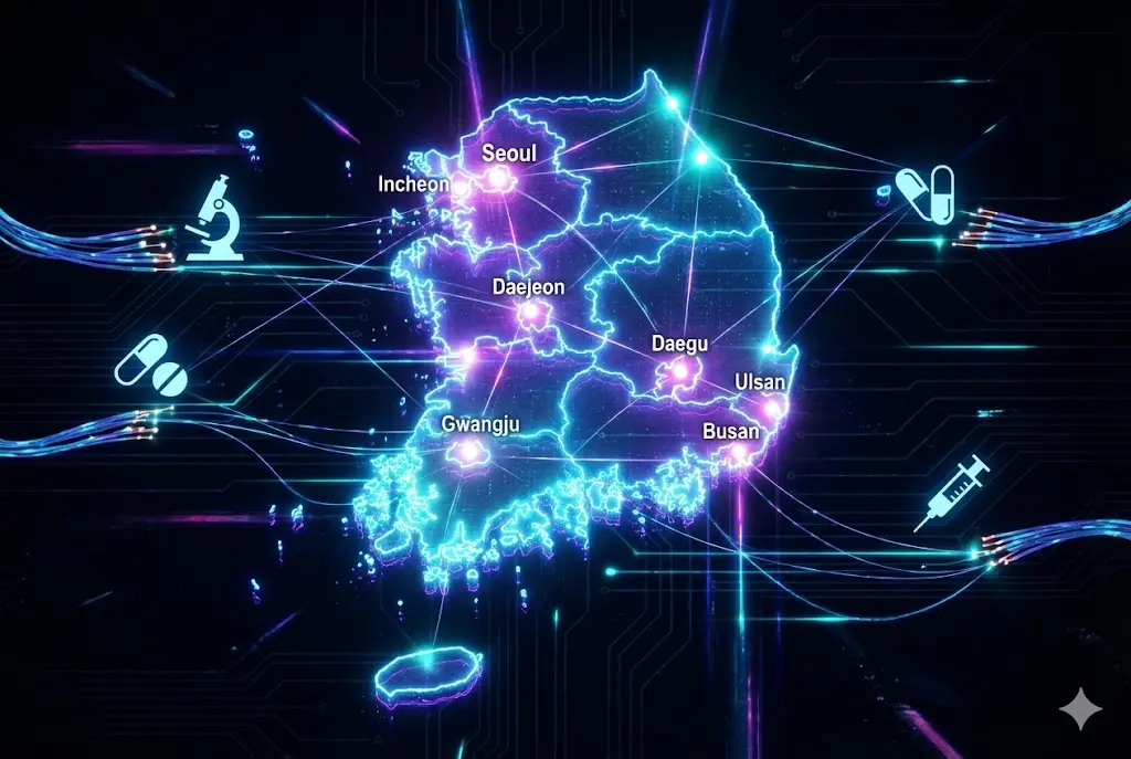 한국 바이오 제약 관련주 및 비만 치료제 수혜주 네트워크 지도