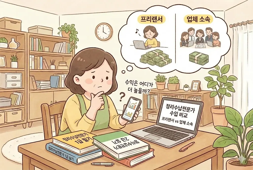 정리수납전문가 연봉 수익