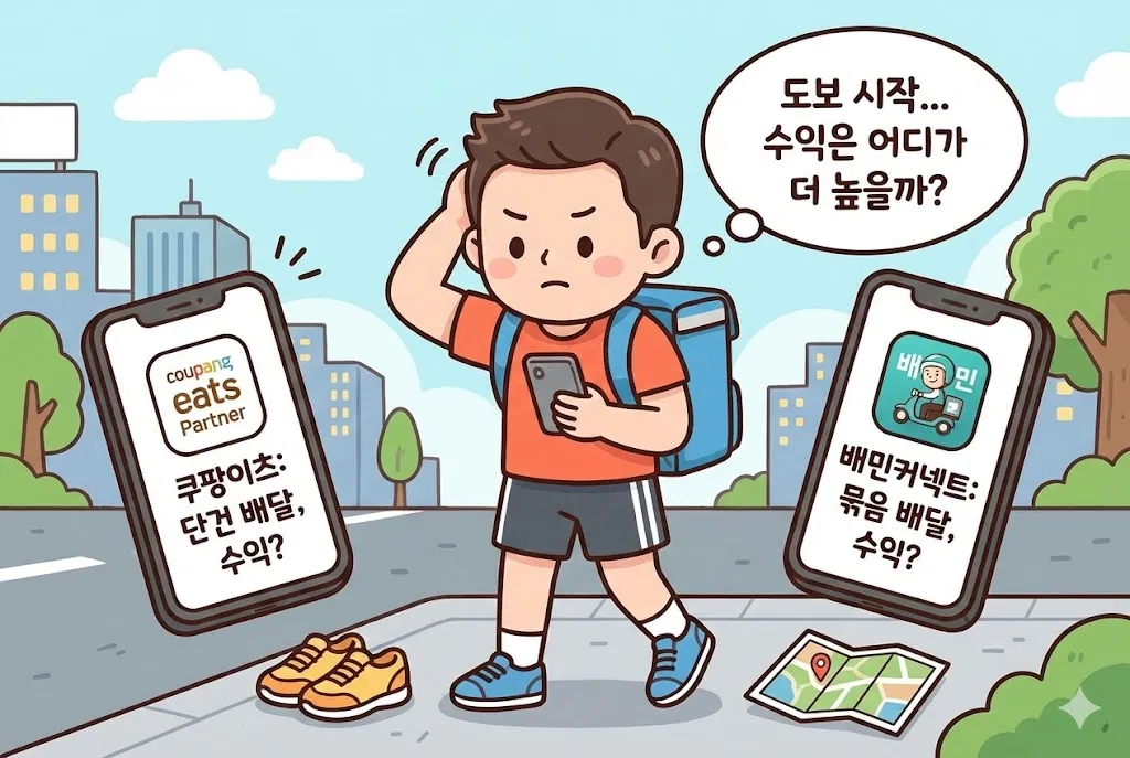 쿠팡이츠 배민커넥트 수익