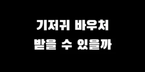 2026년 기저귀 바우처 소득 기준 및 지원 대상, 신청 방법 총정리
