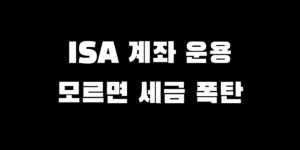 ISA 계좌를 활용한 S&P500 및 월 배당 ETF 투자 절세 전략 가이드