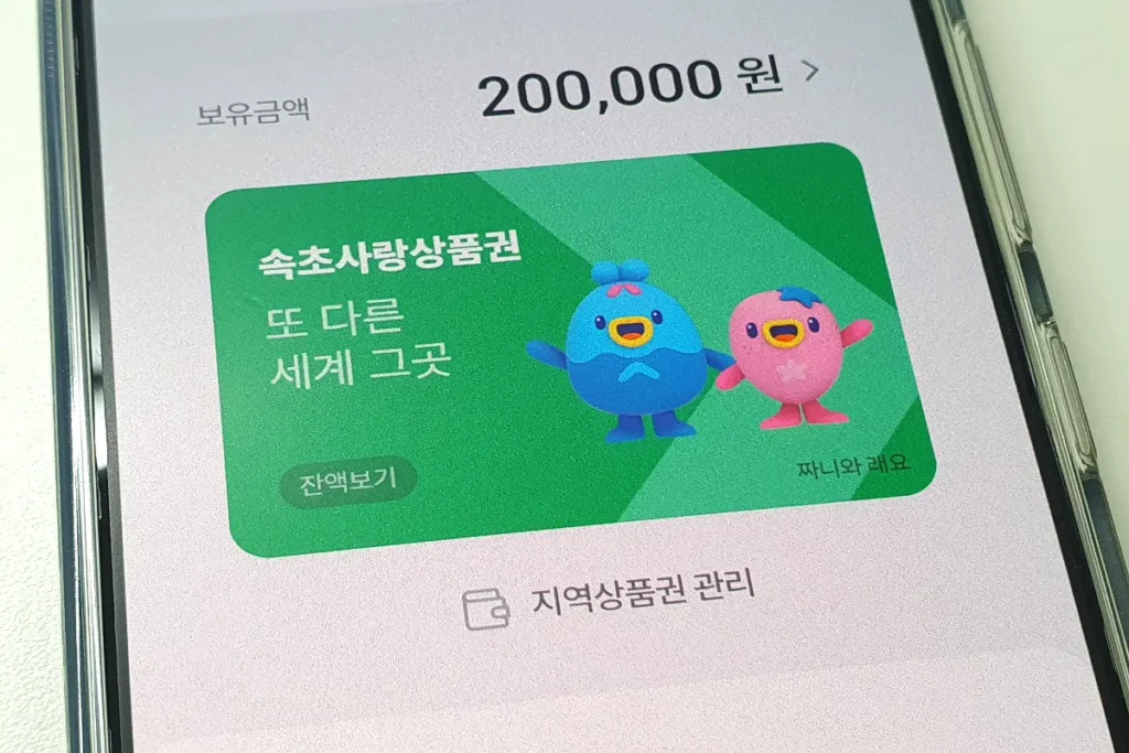 속초 20만 원 민생지원금 지급