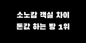 소노캄 경주 객실별 패밀리 스위트 디럭스 프리미어 프레스티지 가격 비교 및 타입별 차이